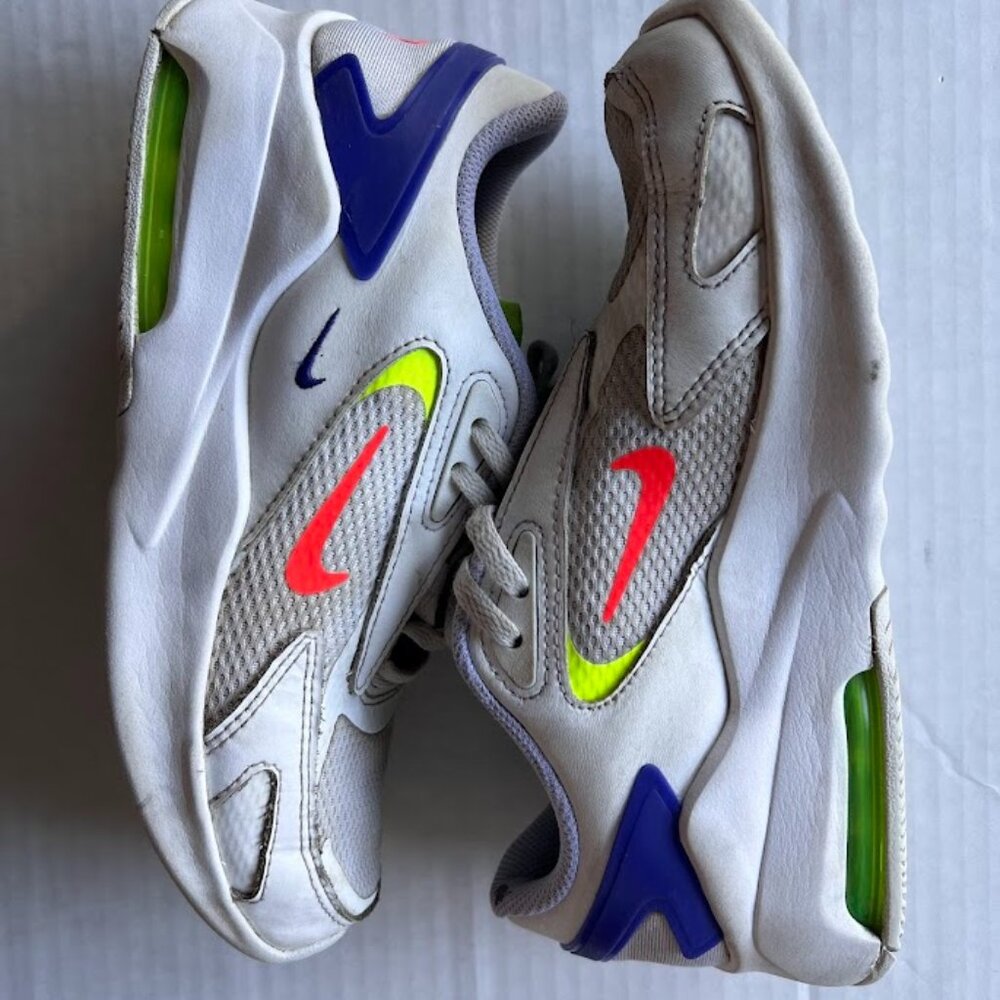 Nike Air Max Excee Kids' Sneakers - White, Blue & Volt - Size 5.5Y